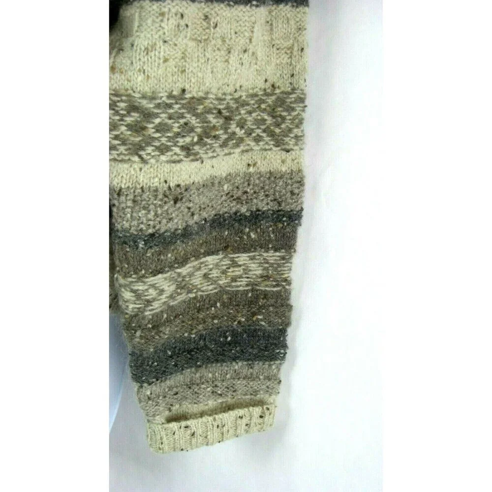 Vintage Y2K Gap Preppy Cardigan Sweater Medium Lambswool Mohair Multicolor - Picture 5 of 8